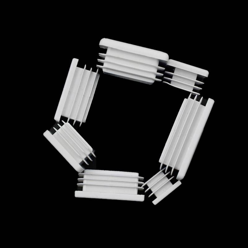 Square & Rectangle Plastic End Caps Blanking Plugs Tube Inserts Furniture Feet