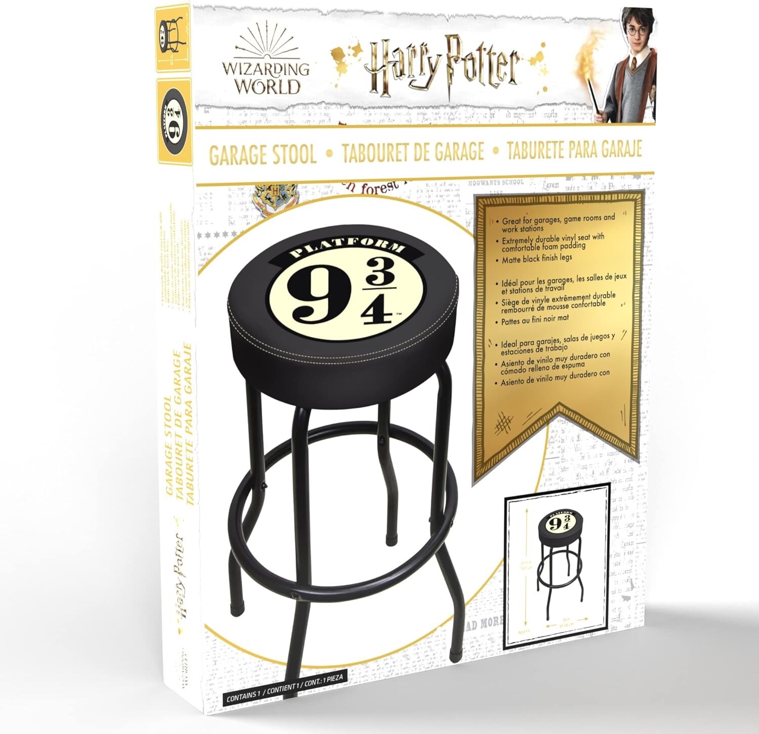 HARRY POTTER AUTHENTIC GARAGE OFFICE Padded Bar Stool Free Shipping BEST GIFT