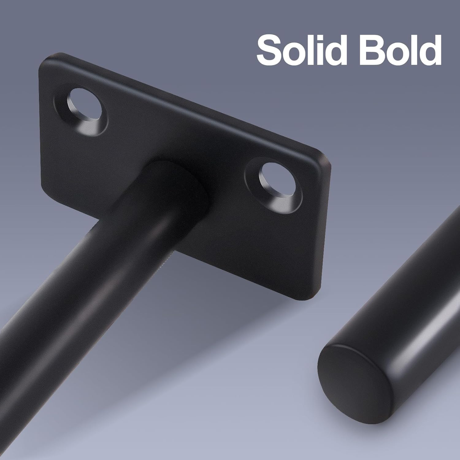 12 Pcs 6″ Black Solid Steel Floating Shelf Bracket Blind Shelf Supports – Hidden