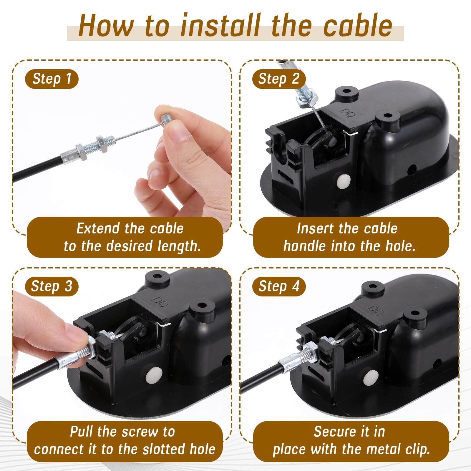 2 Set Recliner Handle Replacement Parts with Pull Cable, Durable Recliner Rel…
