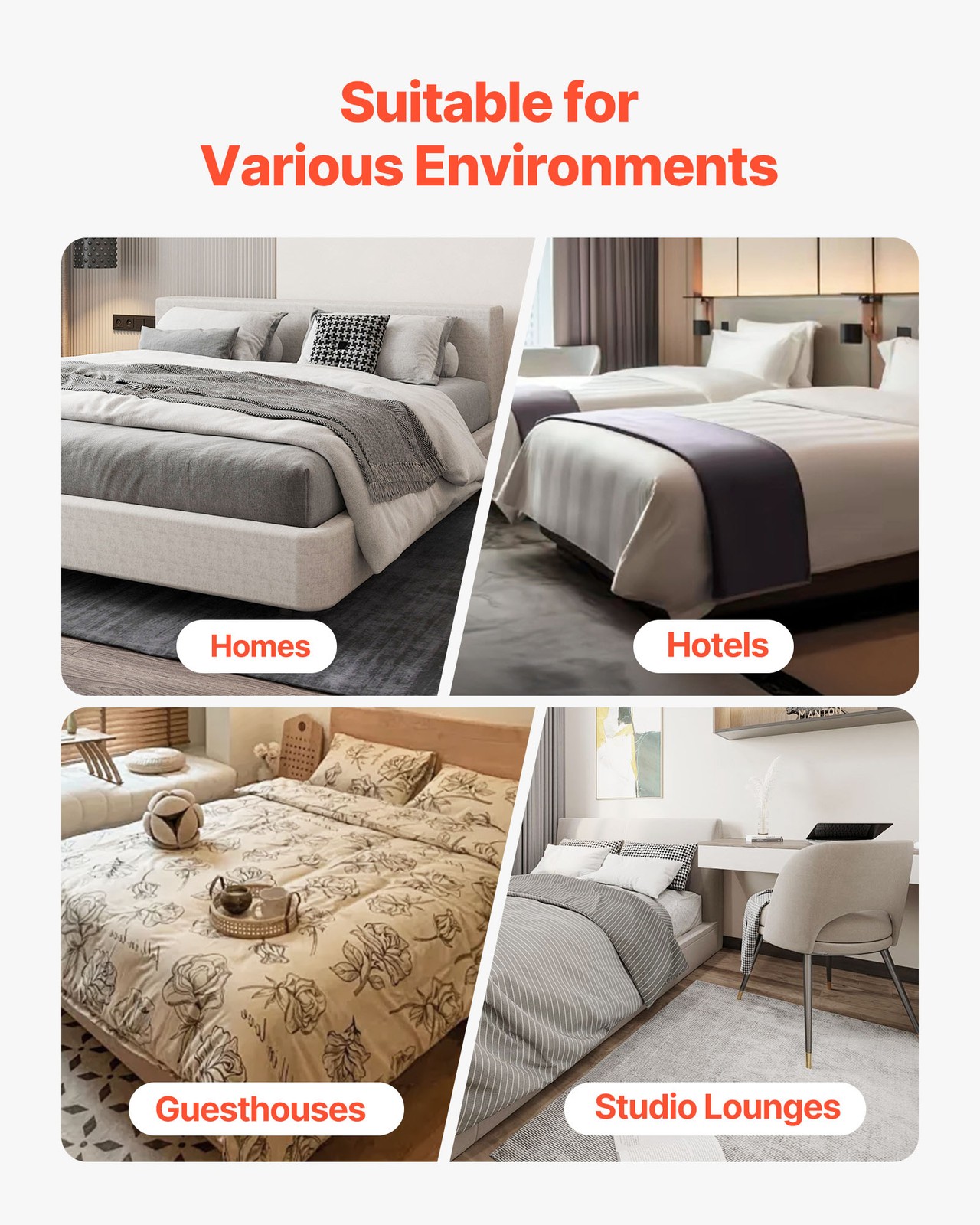Uimoso Metal Bed Frame with Fabric Cover 79.1L x 59.6W x 5.1H in Queen Size