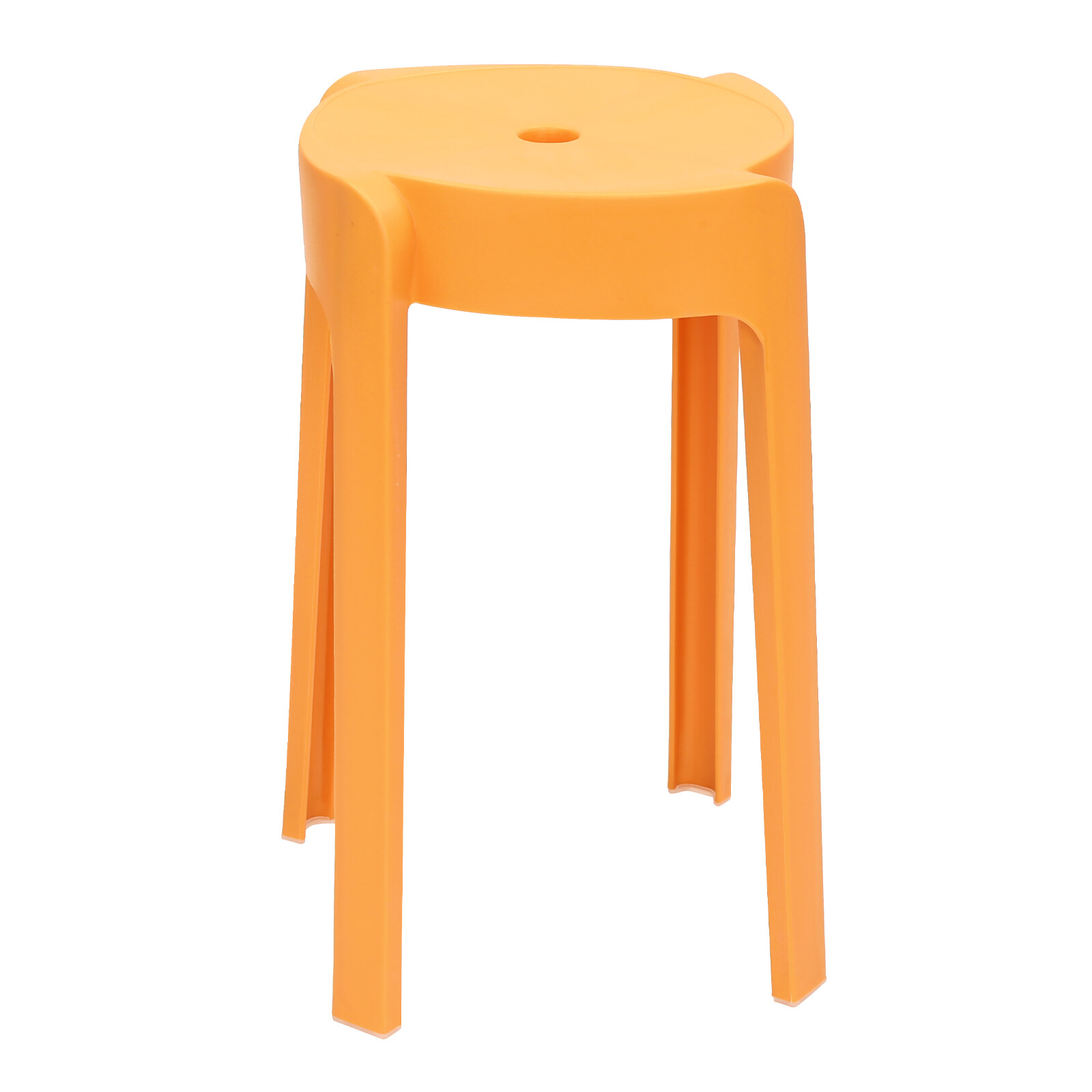 18-Inch Stackable Plastic Stools – 10 Pack Lightweight & Portable