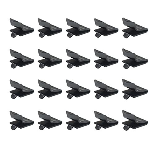 20 Pack Steel Pilaster Shelf Clip Support Shelving Bracket Clips for Metal Wood