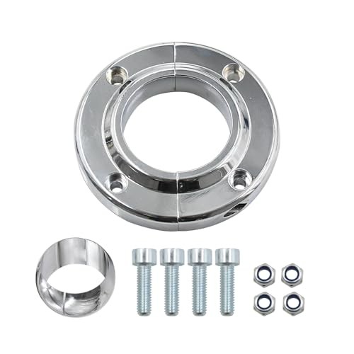Steering Column Floor Mount for 2 Inch Steering Columns, Polished Billet