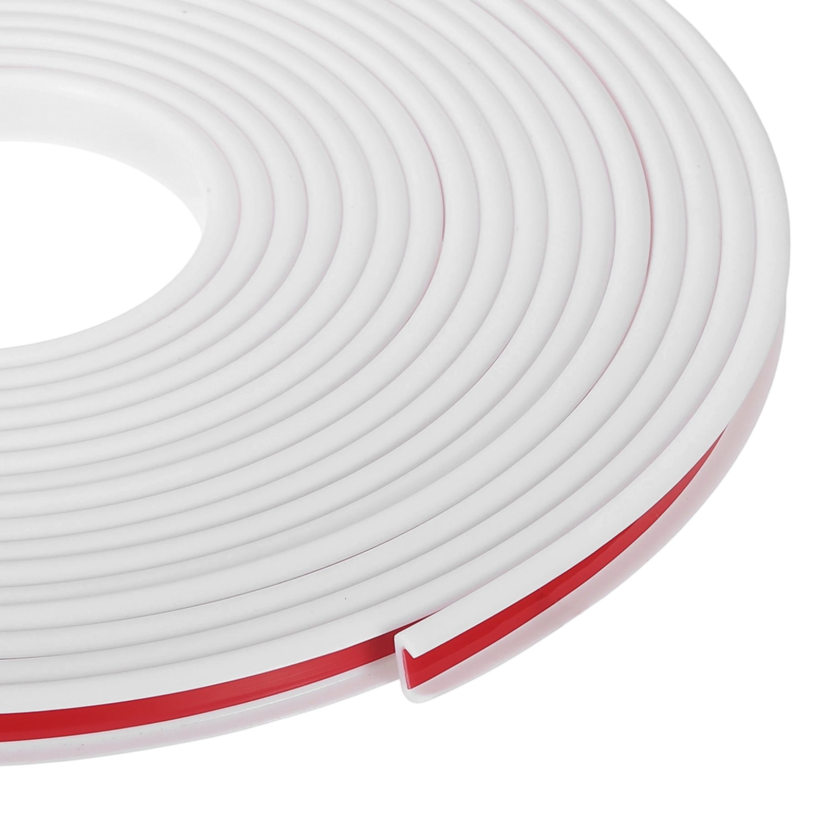 24.9 ft U-Shape Edge Banding, Adhesive Trim Protector Fit 3/8″ Edge, White