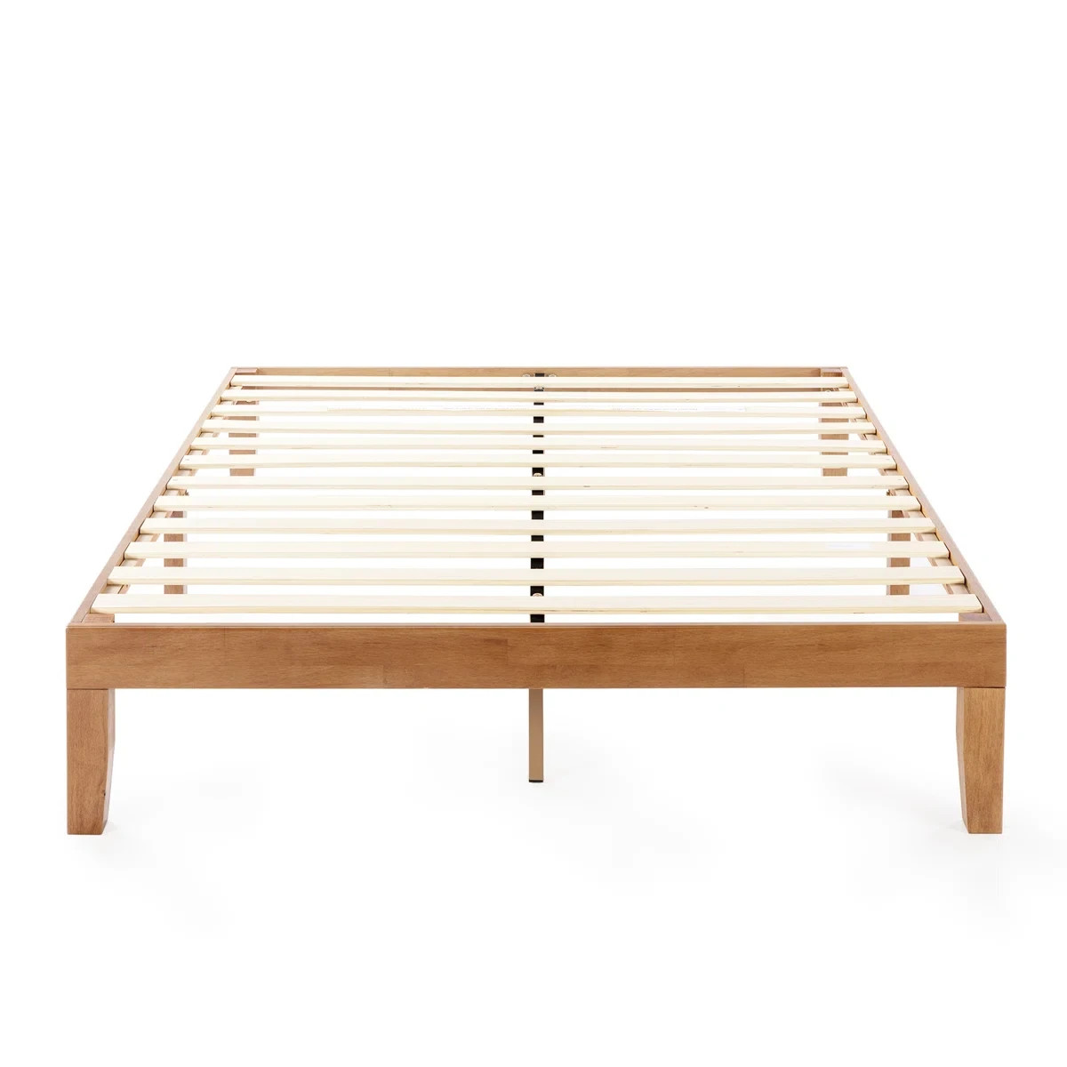King Platform Bed Solid Wood Scandinavian Natural Minimalist Mid Century Modern