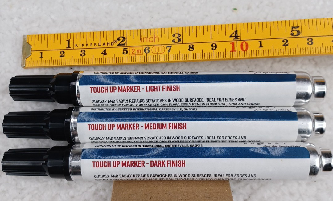 Wood Furniture Touch Up Marker Lot Of 3 Light Medium Dark Finish New USA SHIP
