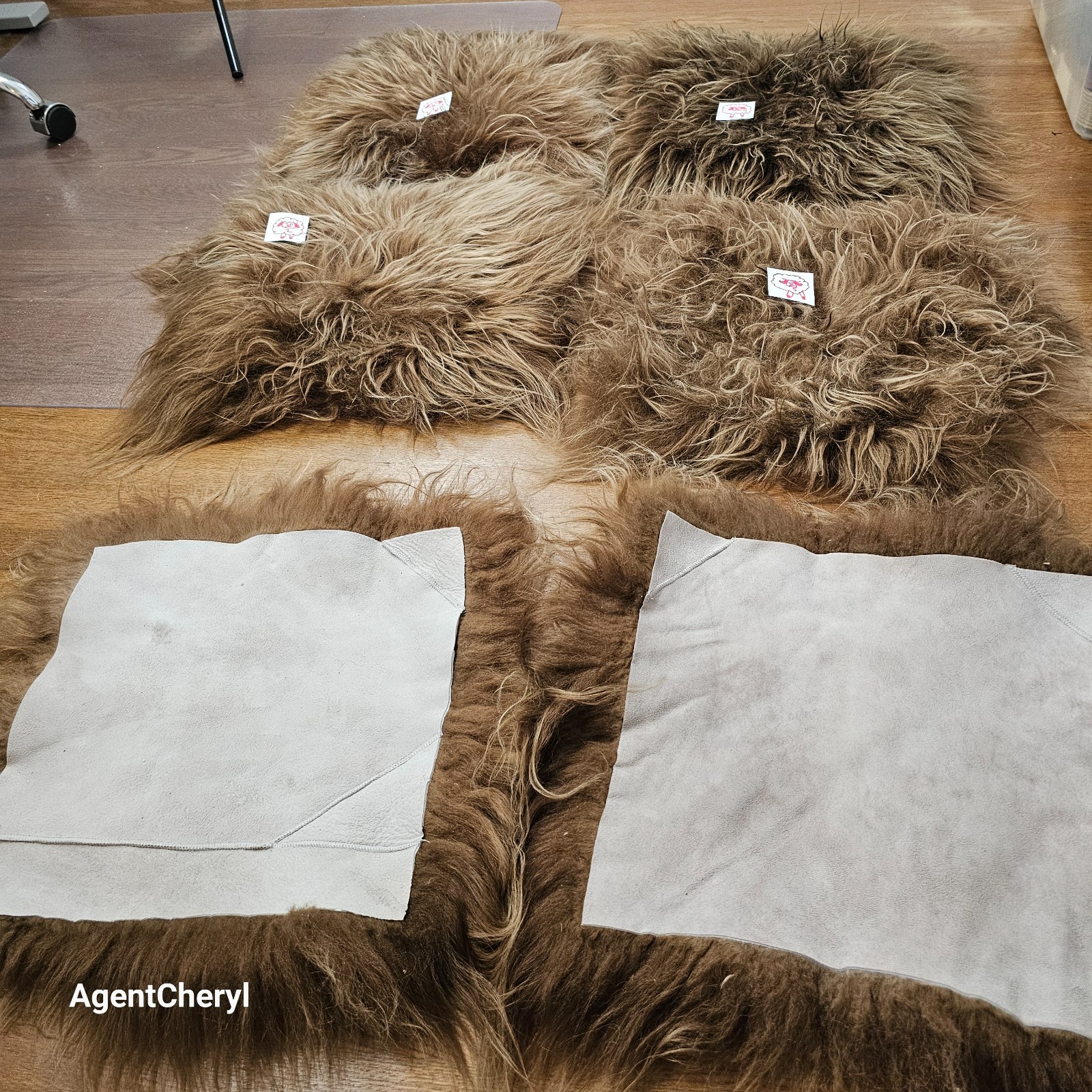 Icelandic Sheepskin Long Wool Chair Pad Sheepskin Chair Cover Seat Pad #H78