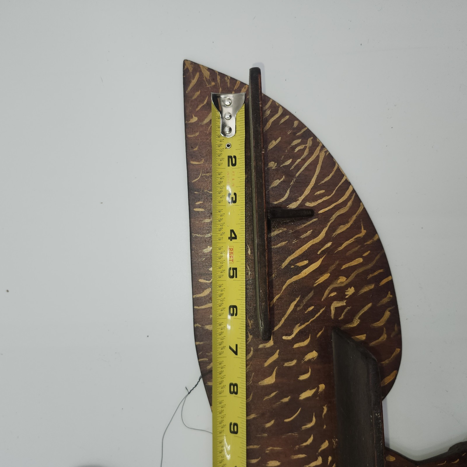 25″ Vintage Shelf bird-shaped wooden wall shelf wood miniatures unique