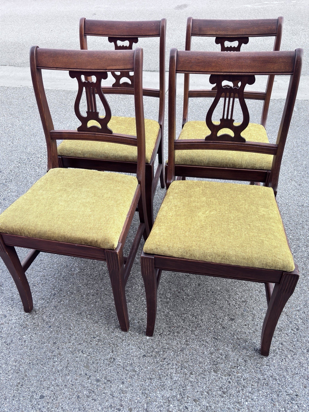 solid Mahogany _4 Duncan Phyfe Style ChairsTell City Chair Co