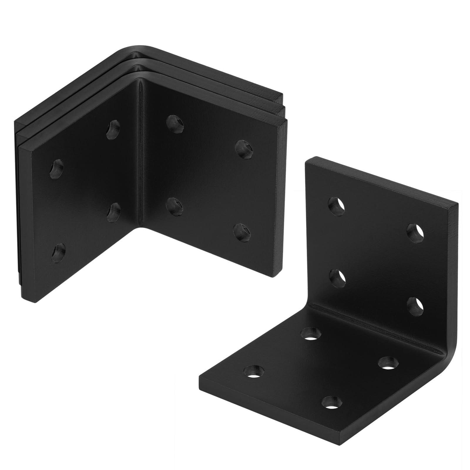 4 PCS Heavy Duty Steel L Bracket 90 Degree Support 1/4 Inch Thick 31/2 Inch
