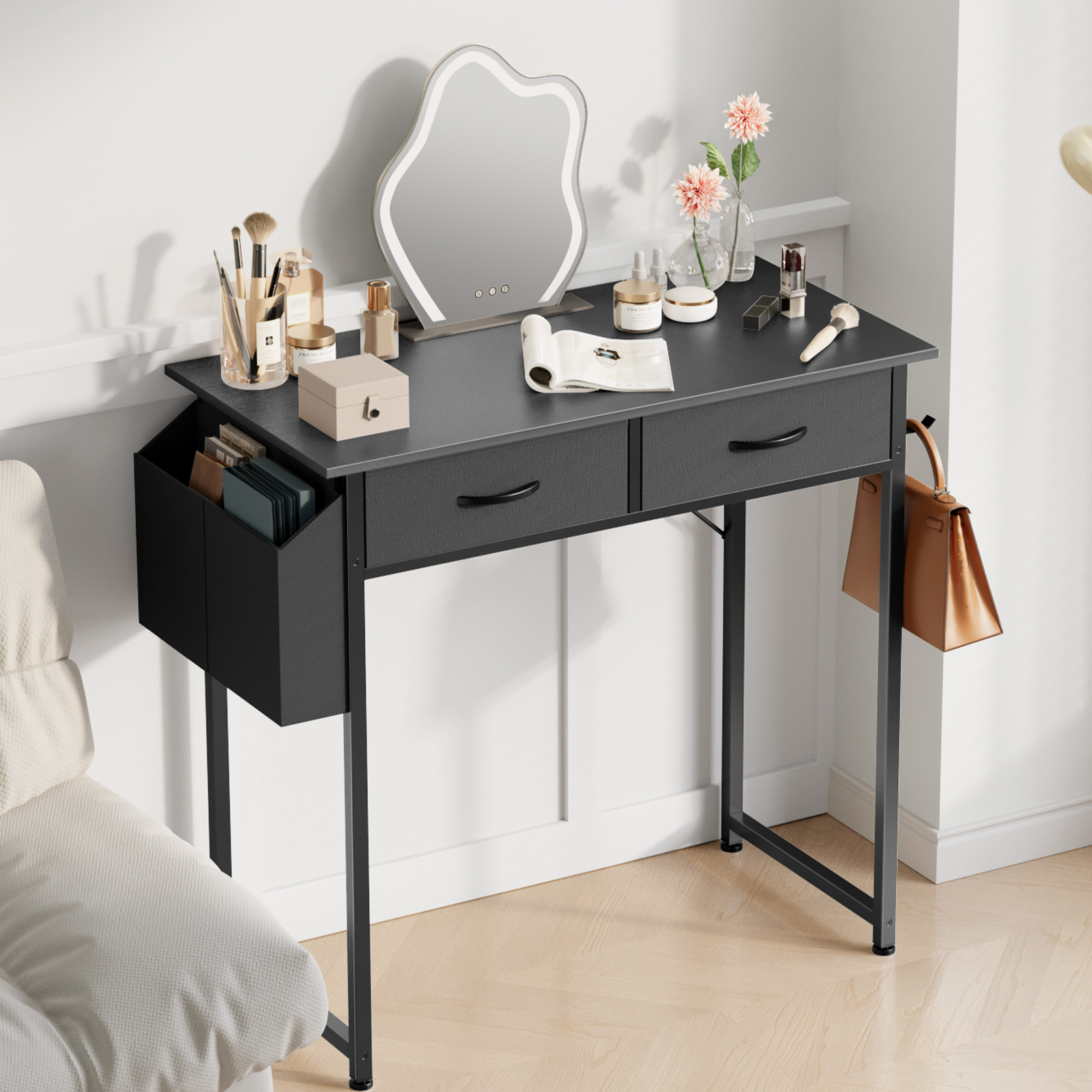 32″ 2-Drawer Laptop Gaming Table Computer Desk Home Dressing Table Workstation