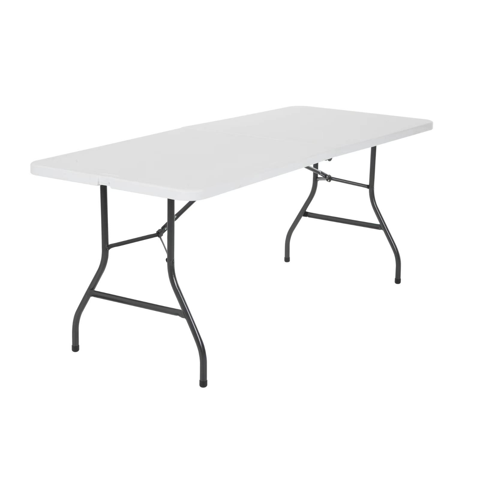 Cosco 6 Foot Premium Folding Table White/Black Speckle Heavy Duty Indoor Outdoor