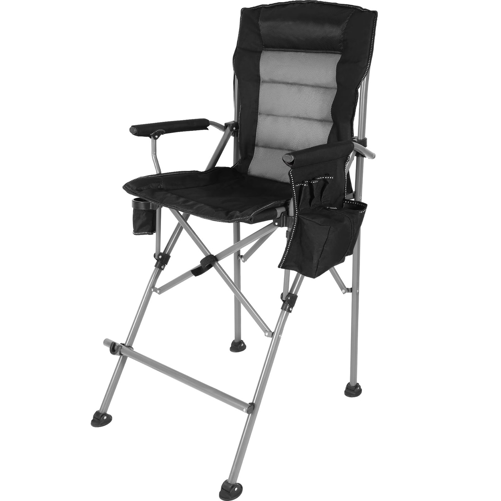 Best Extra Tall Folding Chairs for Adults 330lbs, Portable Bar Height Foldable