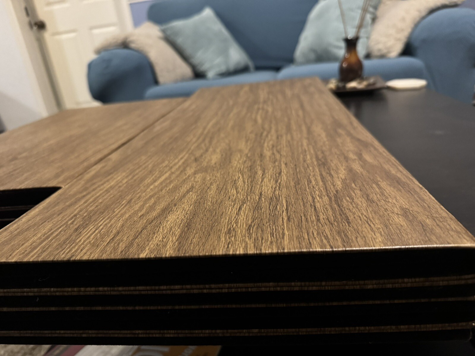 WOOD GRAIN CUSTOM DINING TABLE PADS /Protectors Felt Backing. 60-100” By 35”
