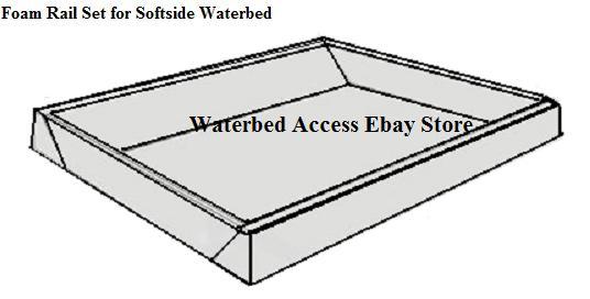 King Complete Size Softside Waterbed with Dual Waveless Bladders & Dual Heaters