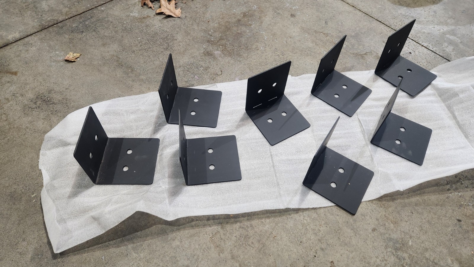 Metal Brackets for Wood Trellis or Arbor Structure, Black
