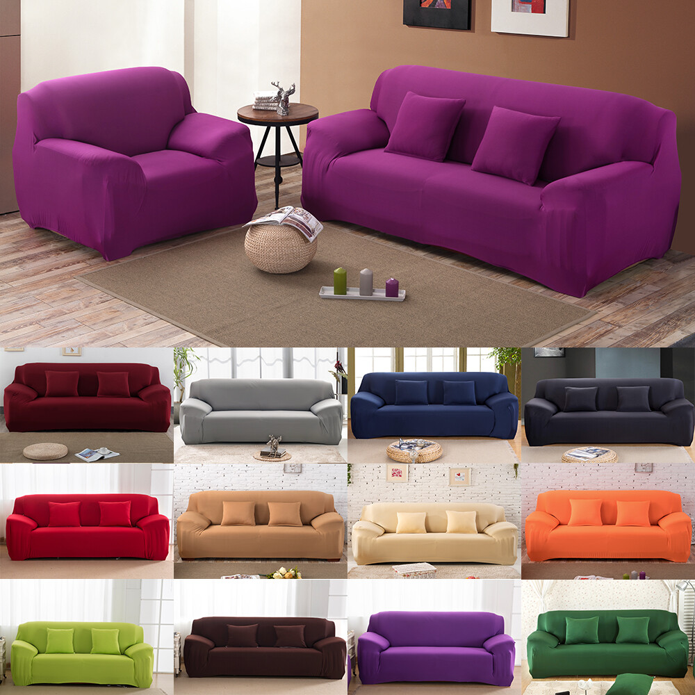 Spandex Stretch Sofa Covers Protector Sofa Slipcovers 1 2 3 4 Seater Couch Cover