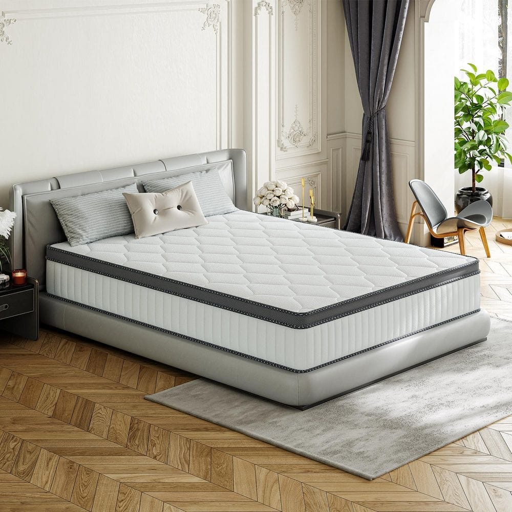 Babo Care Queen Medium Hybrid Memory Foam 14″ Hypoallergenic Breathable Mattress