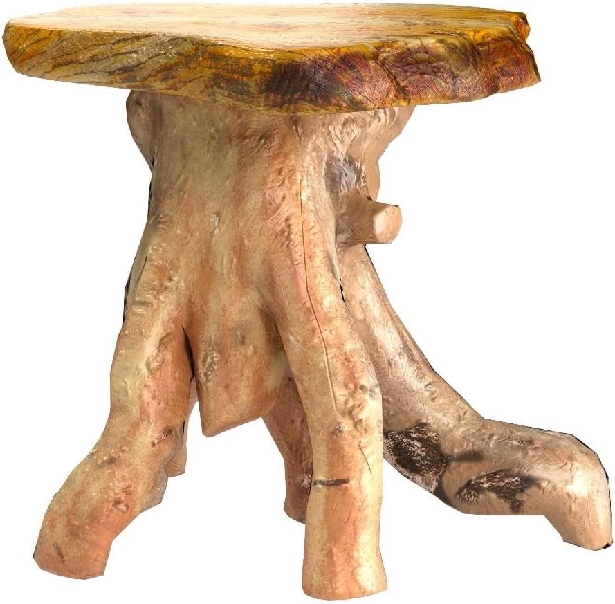 Natural Tree Stump Stool, Side Table, End Table, Plant Stand -19″ Tall
