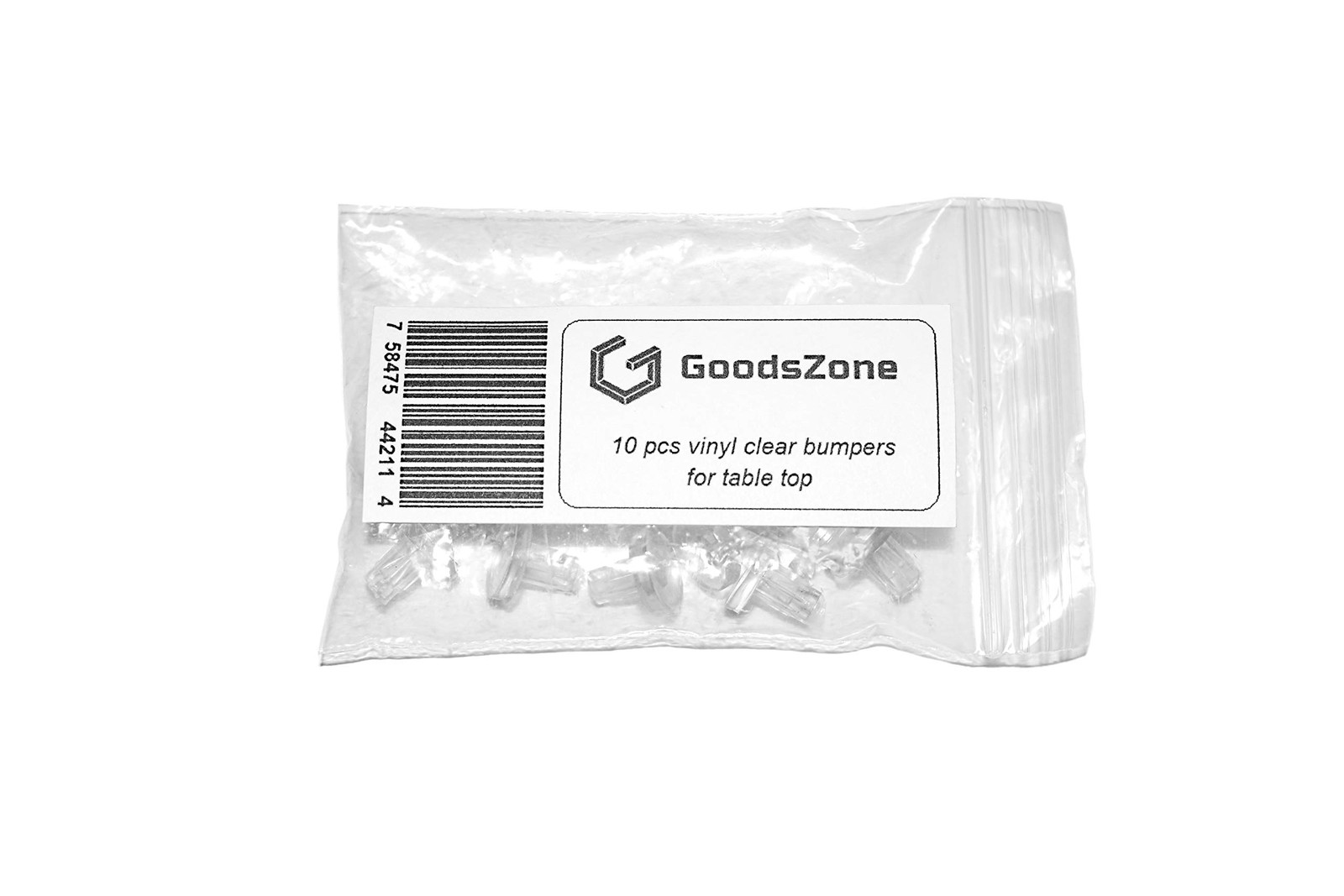GoodsZone 10/Pack Glass Table Top Bumpers Vinyl Clear Pads Spacers for Patio Fur