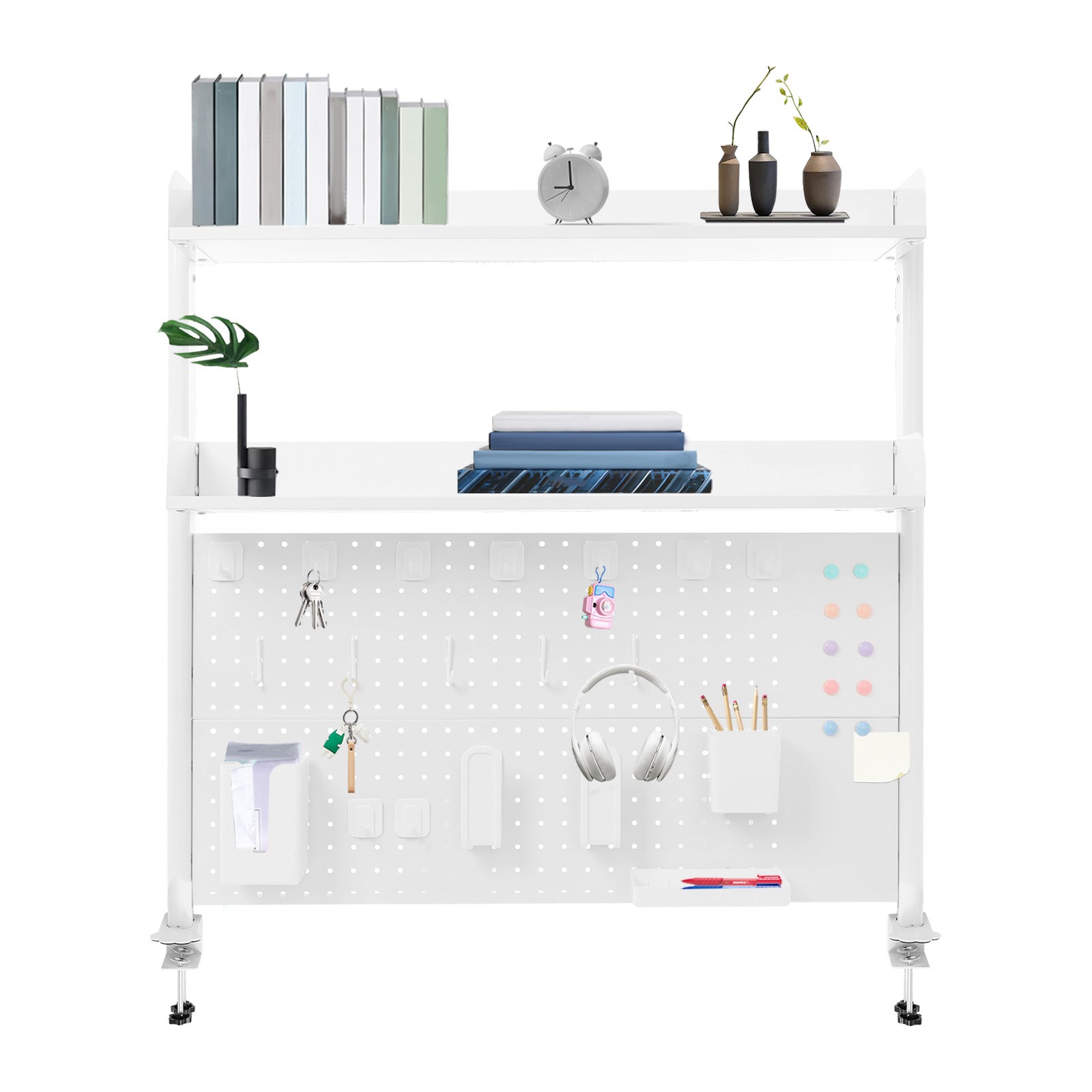 Desktop Bookshelf Multipurpose Clip-on Desk Organiser Countertop Clip-on BooksUS