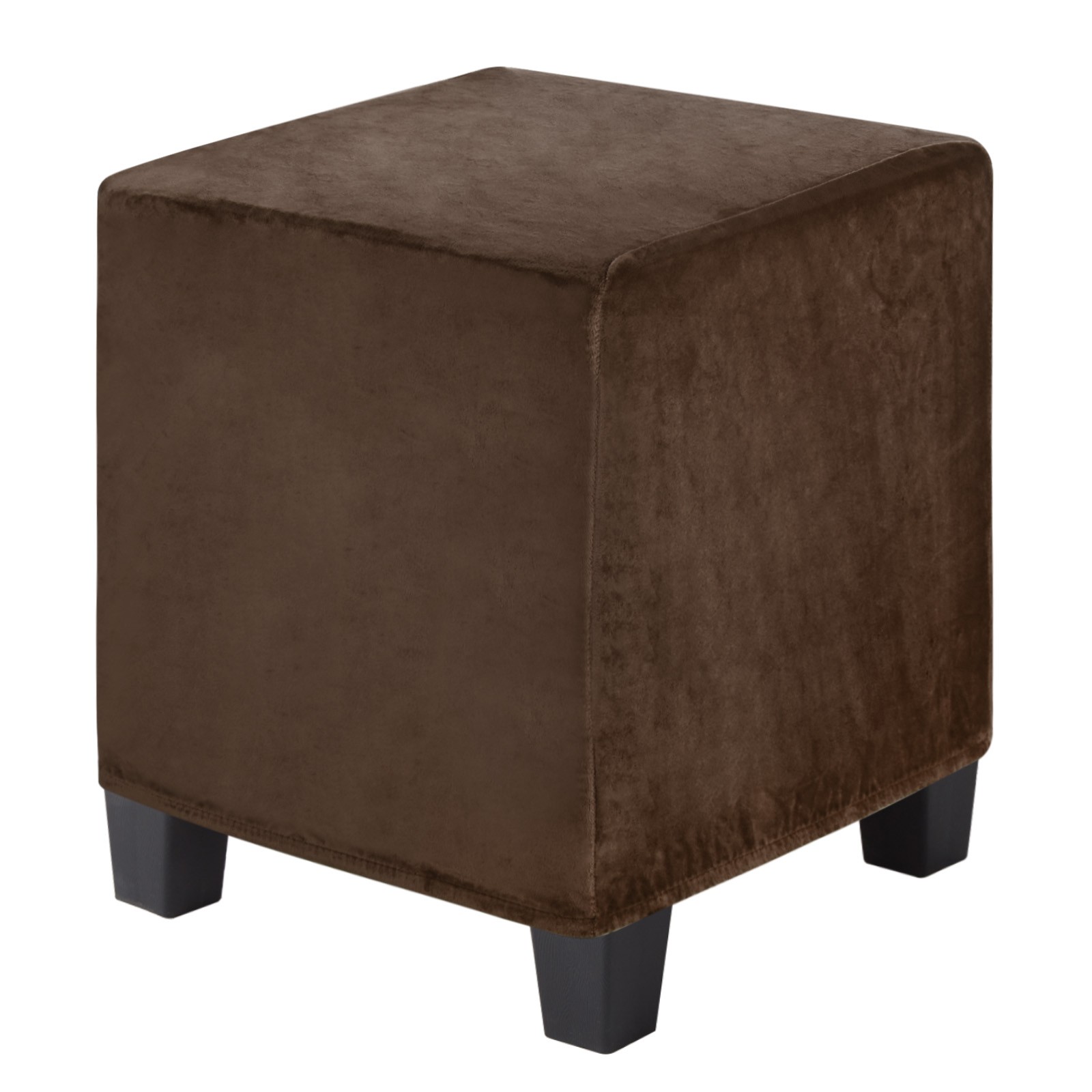 1-Pack 13″x13″x15″ Stretch Square Ottoman covers Footstool Protector Coffee