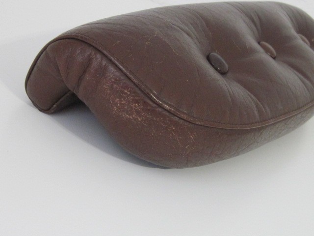 Ekornes Stressless Coco Brown color Leather Arms 1970’s era recliner chair s11