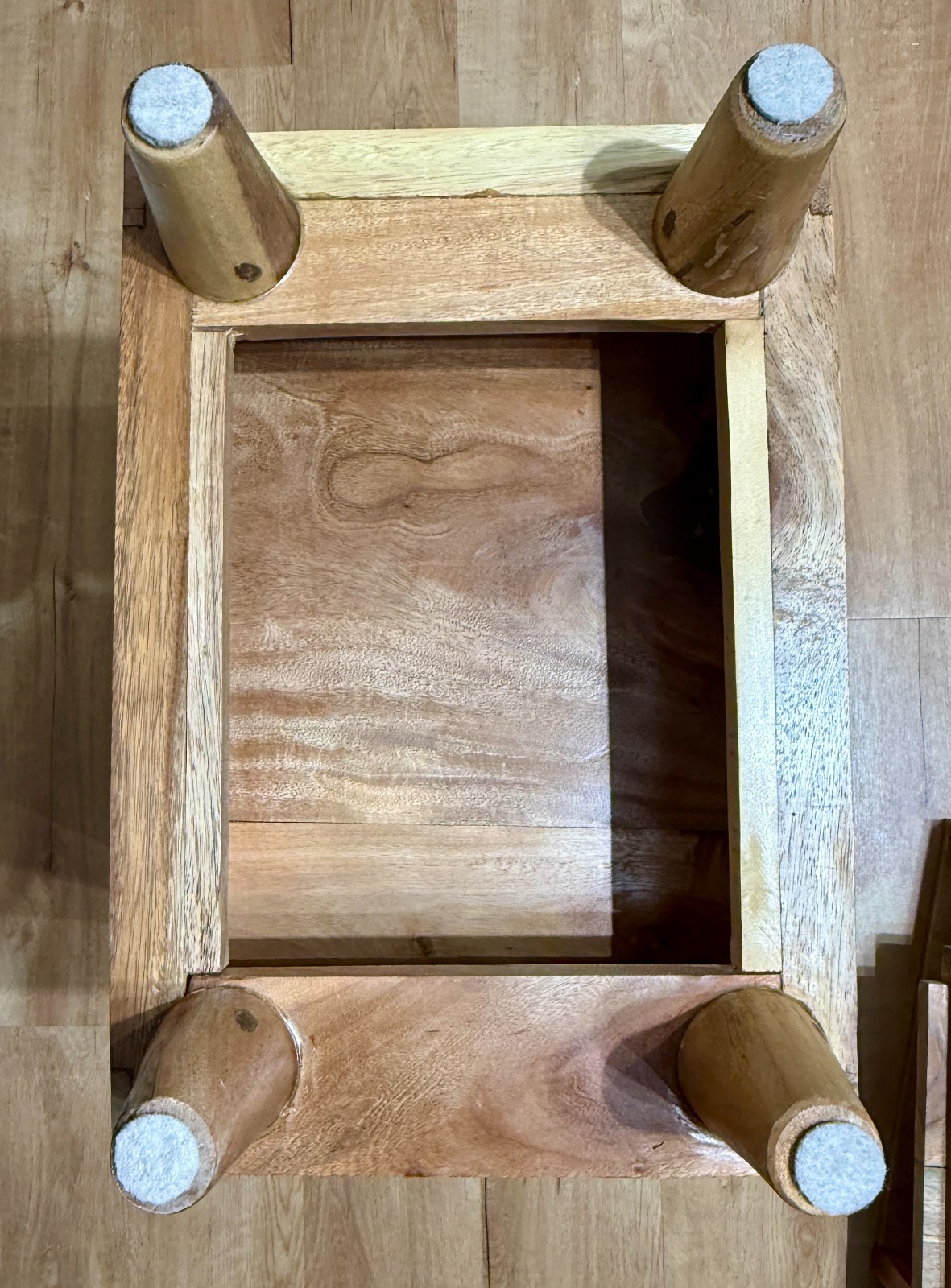 “Tropical Salvage Gili Meno” Side Table Made of Exotic Tropical Wood #647