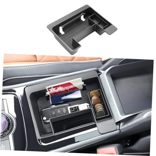 2025 2026 Tiguan Center Console Organizer Front, for VW Tiguan Tiguan-Black