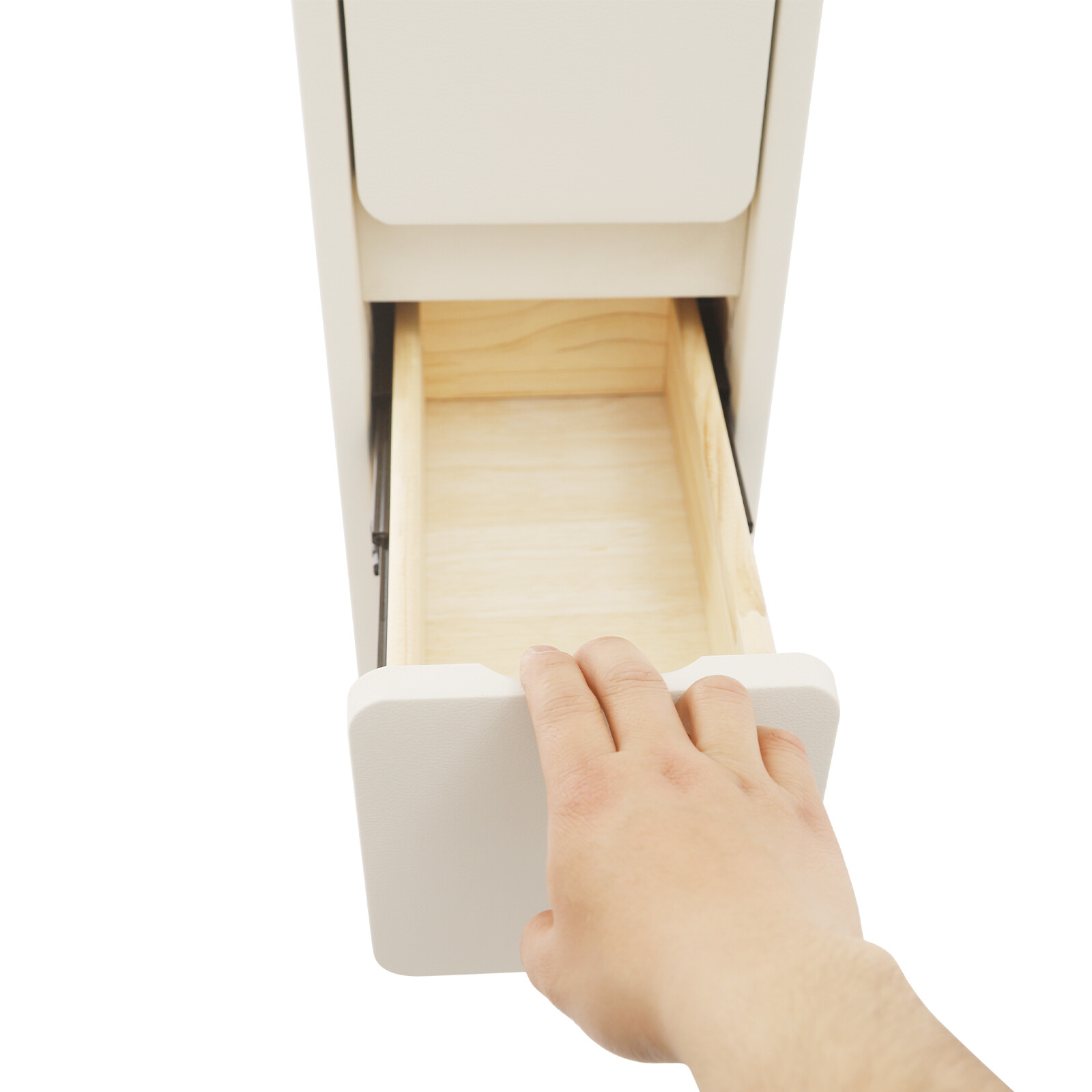 Bedside Cabinet With 3 Drawers,40*20*58 Cm Narrow Nightstand For Bedroom