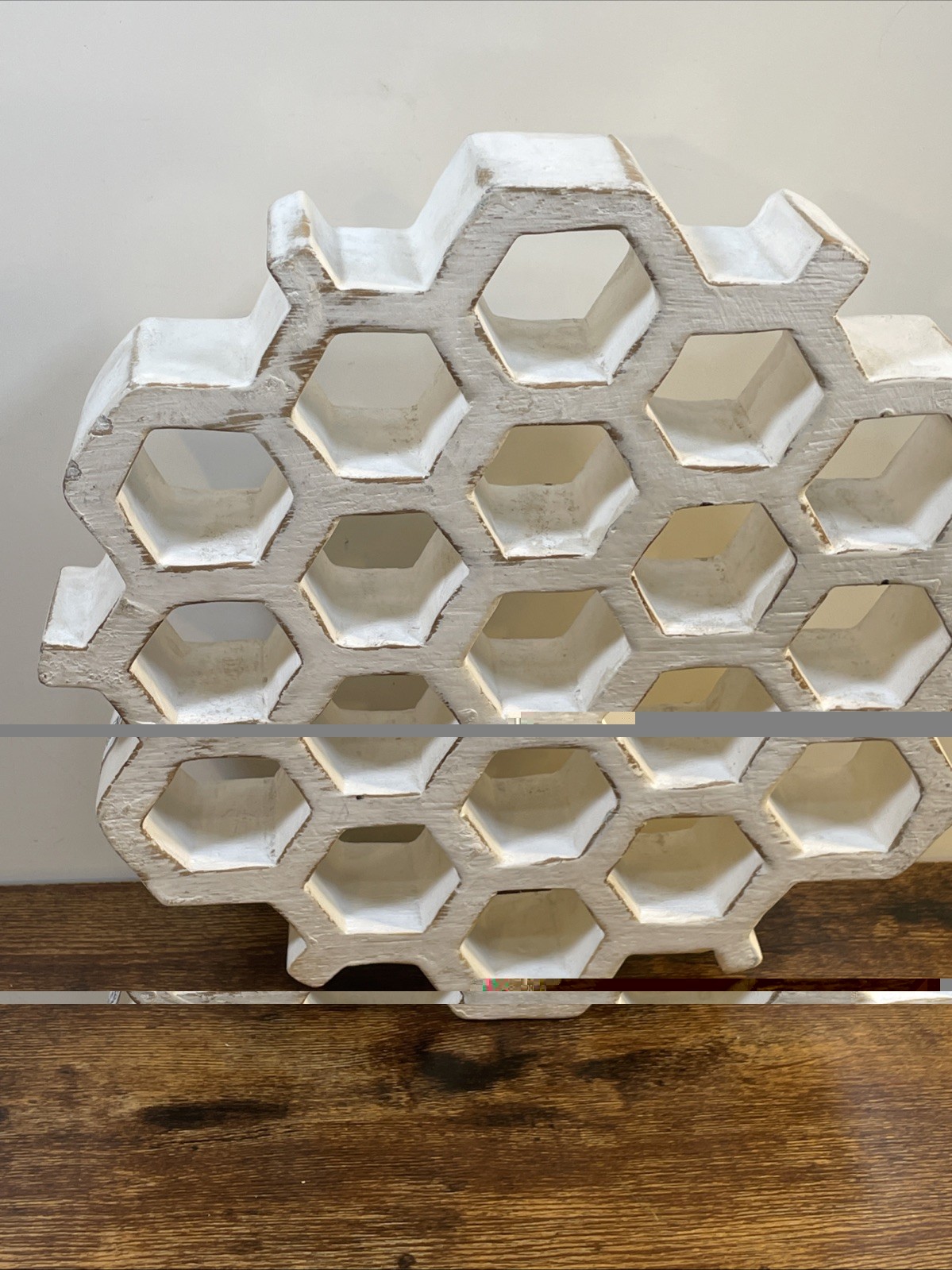 VTG Style Honeycomb Shabby Shelf Trinket Figurines Moss Air Plant Holder Retro
