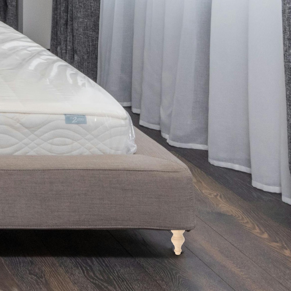 Legs for Furniture Khaki Wood Round Ball Shape for Sofa 4Pcs 12.0X5.8X5.8in