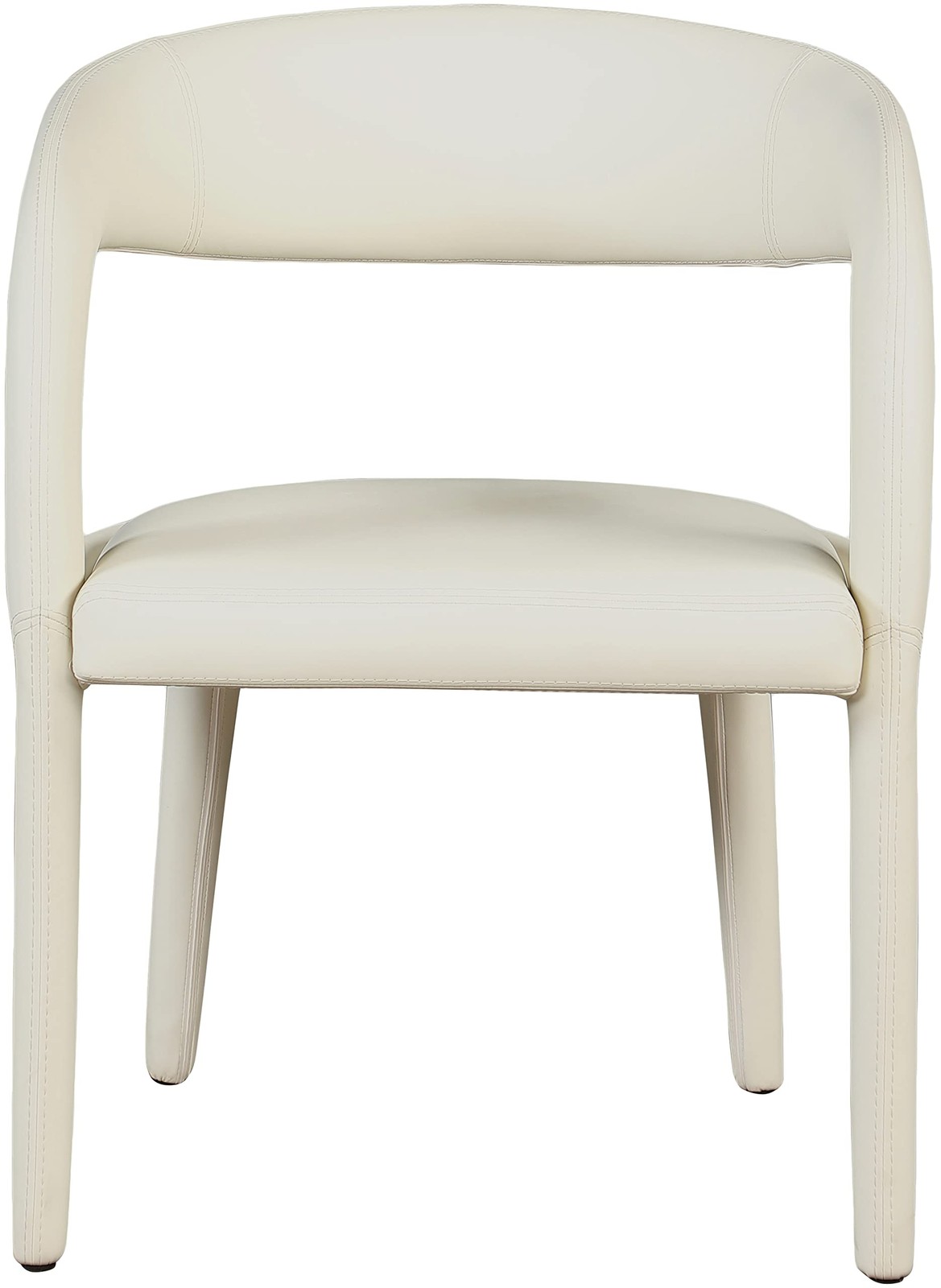 pholstered Dining Chair with Rounded Back, 23.5″ W x 22″ D x 31″ H, Cream