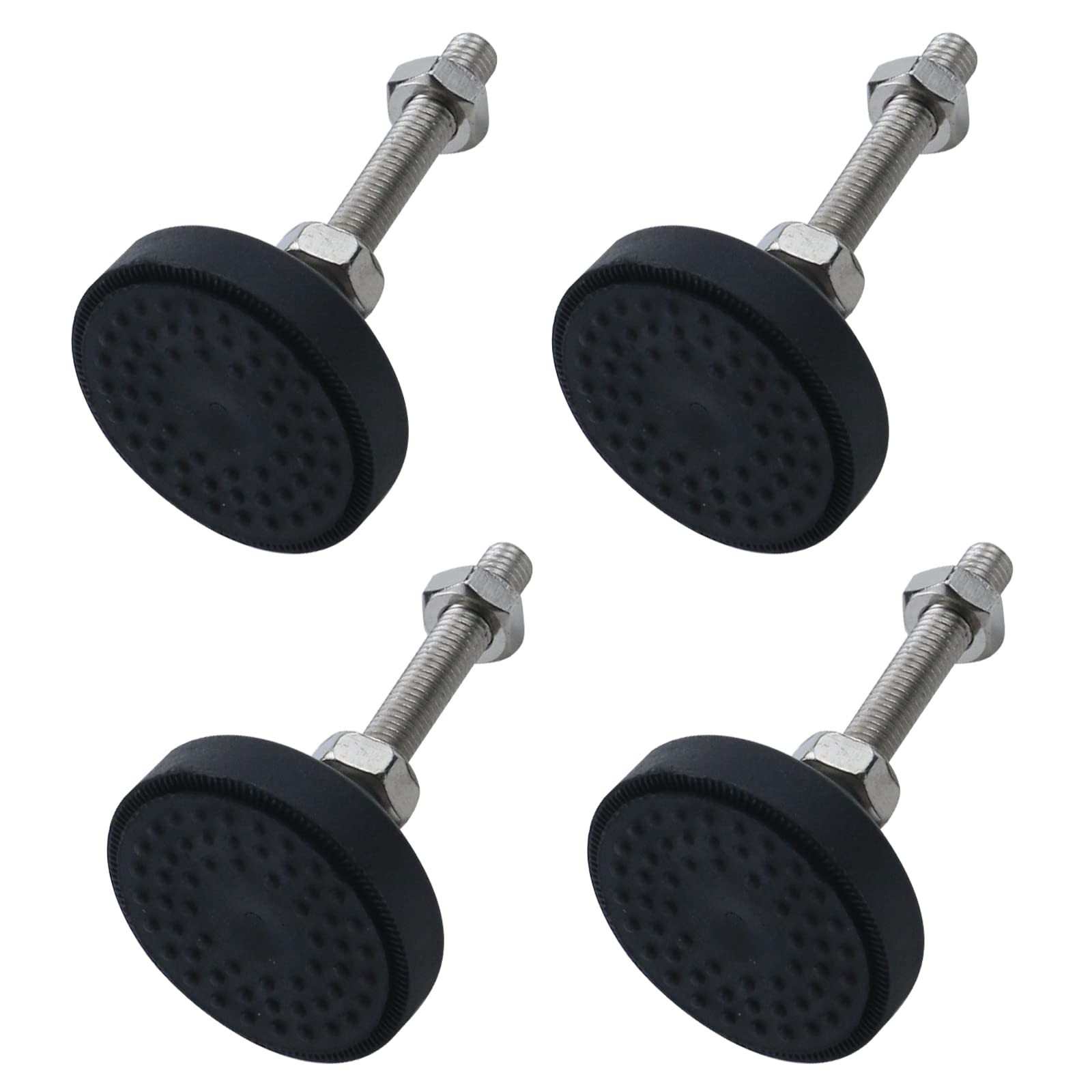 4Pcs M8 Thread Adjustable Foot Cups Reinforced Nylon Base 2 Inch Diameter Art…