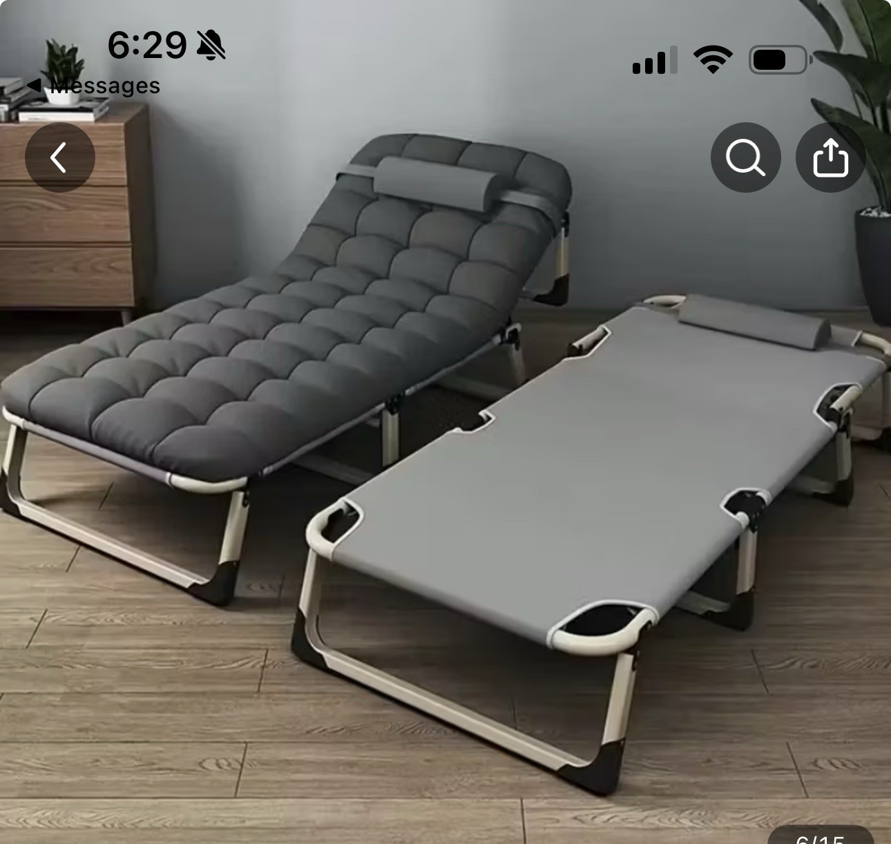300/400/600 pound Load-bearing Folding Bed With Cushion (option Mattress