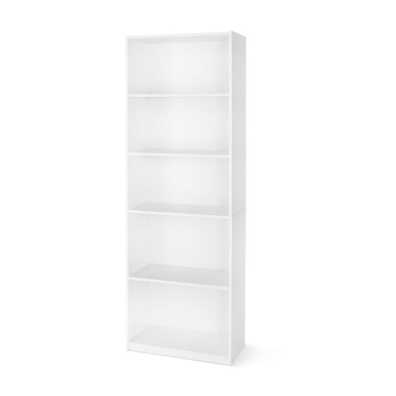 5-Shelf Adjustable Bookcase W/ Closed Back Home Office Living Room Storage New