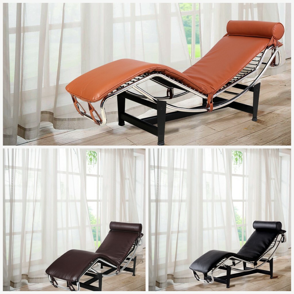 Modren Lounge Chair Stainless Steel Leather Lounge Sofa Single Living Room