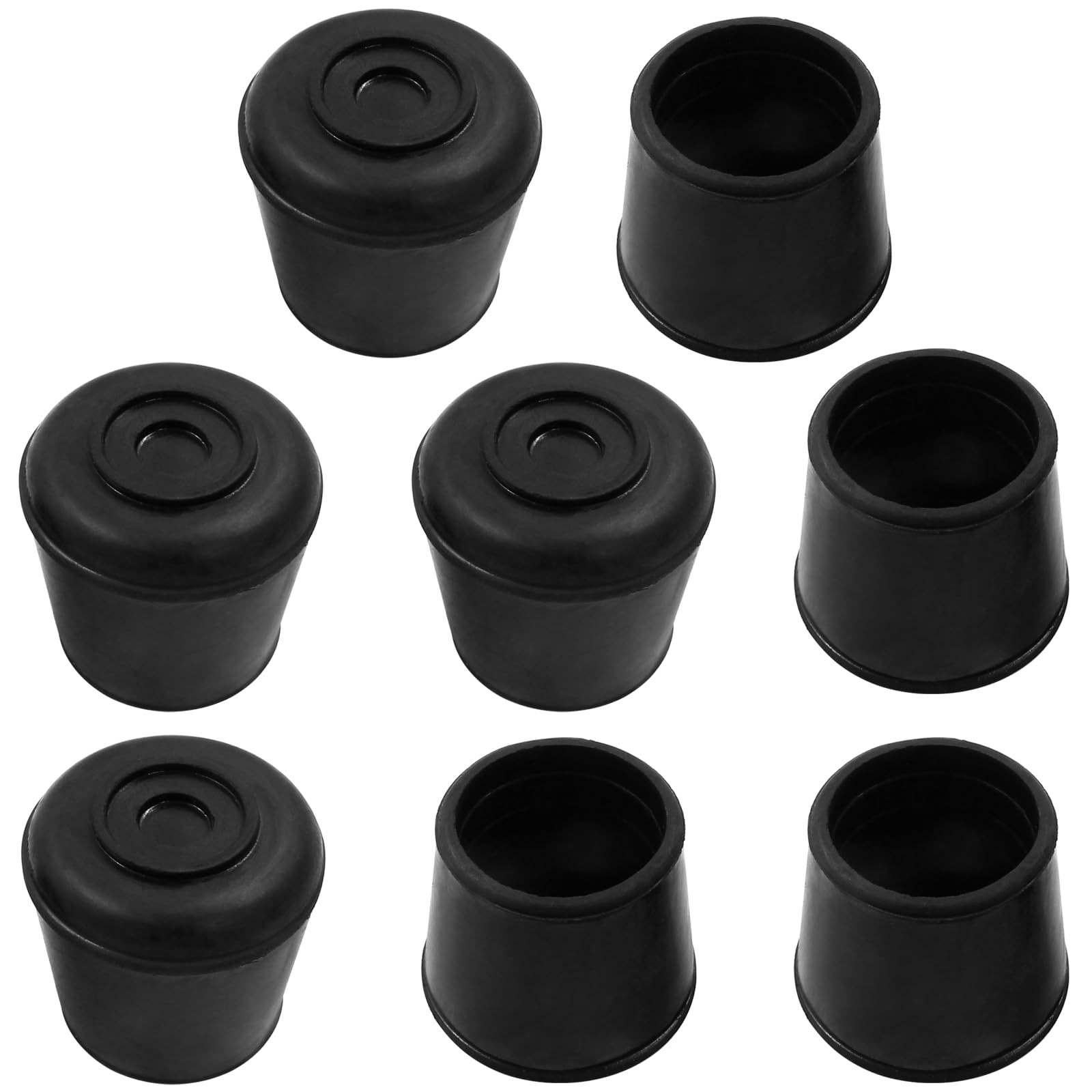Auvotuis 8Pcs 1-1/8 Inch (28mm) Chair Leg Tips Caps, Round Rubber Non-Slip Fo…