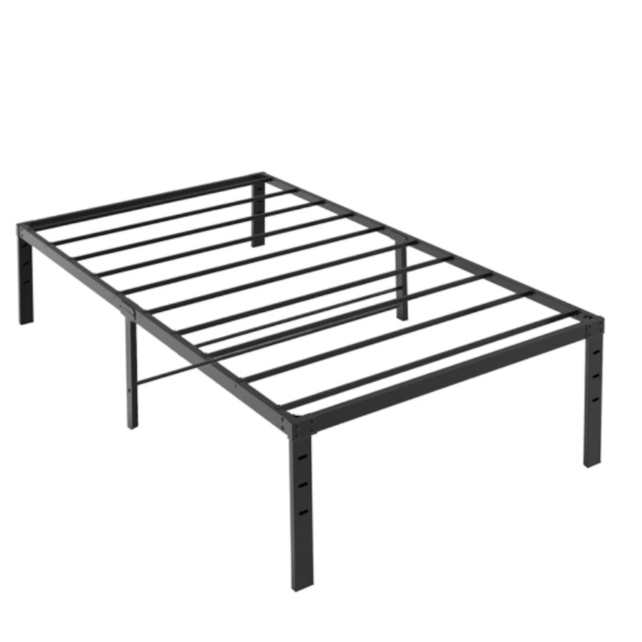 14 Inch Heavy Duty Metal Platform Bed Frame Twin Size Sturdy Steel Slat Support