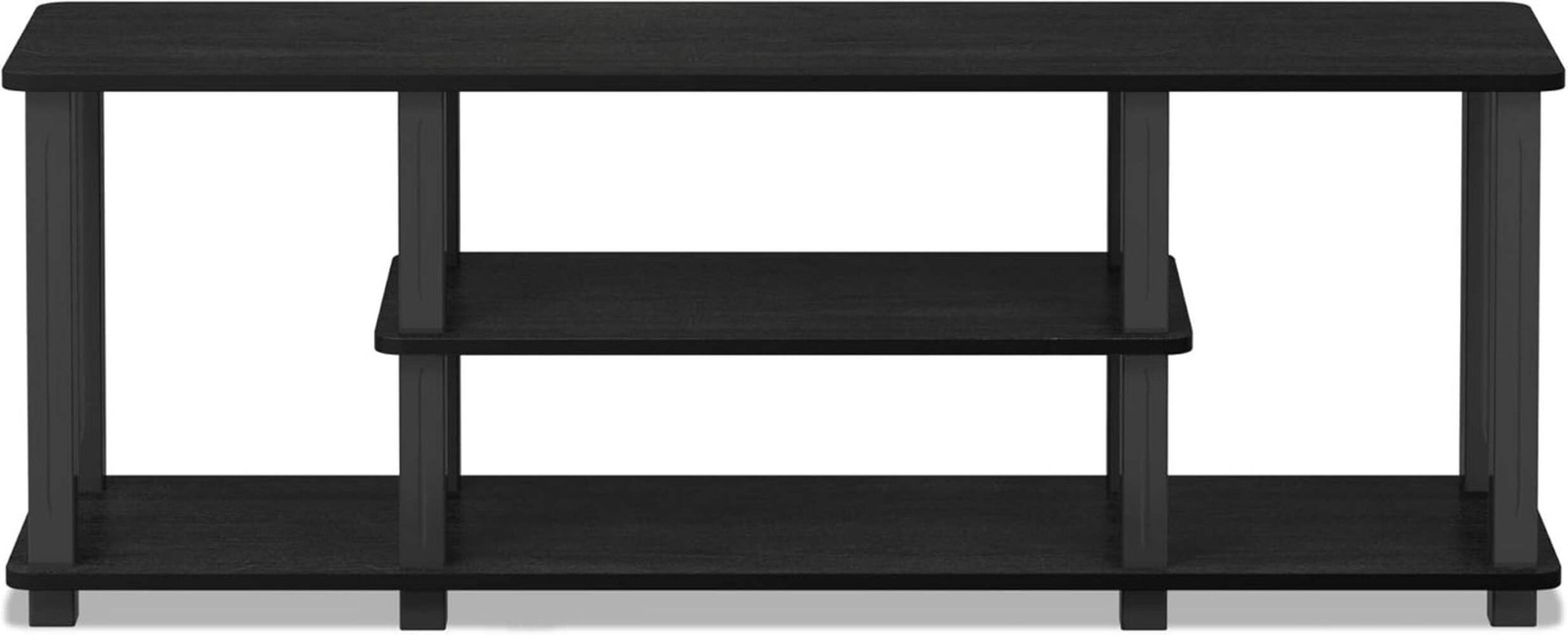 Turn-N-Tube 3-Tier TV Stand For 50-Inch TV Americano Black