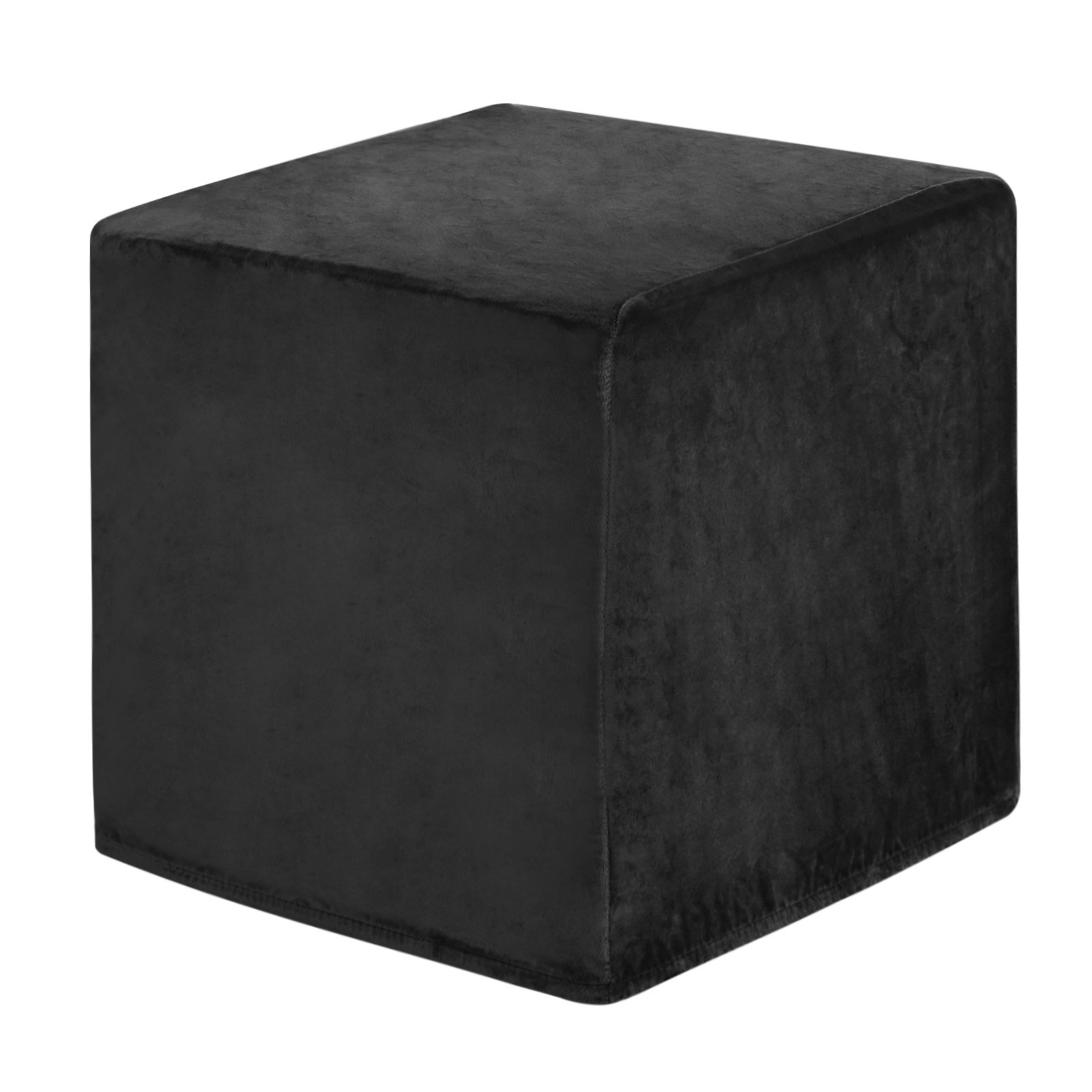1-Pack 13″x13″x15″ Stretch Square Ottoman covers Footstool Protector Black