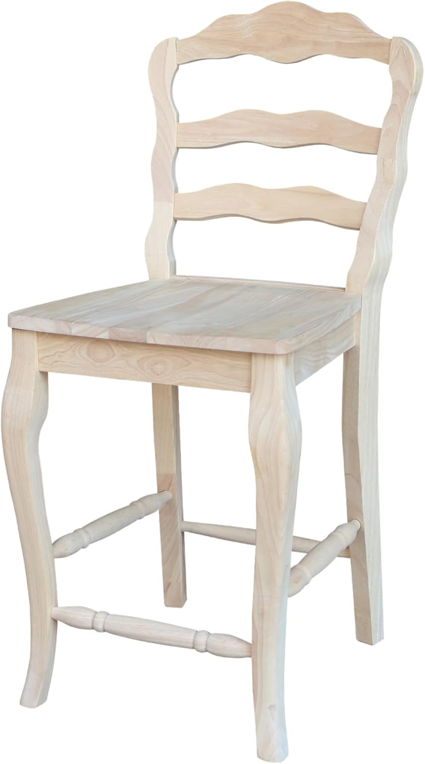 , Versailles Counter Height Stool, 24″ Seat Height with 19.09″W X 15.35″D, Solid