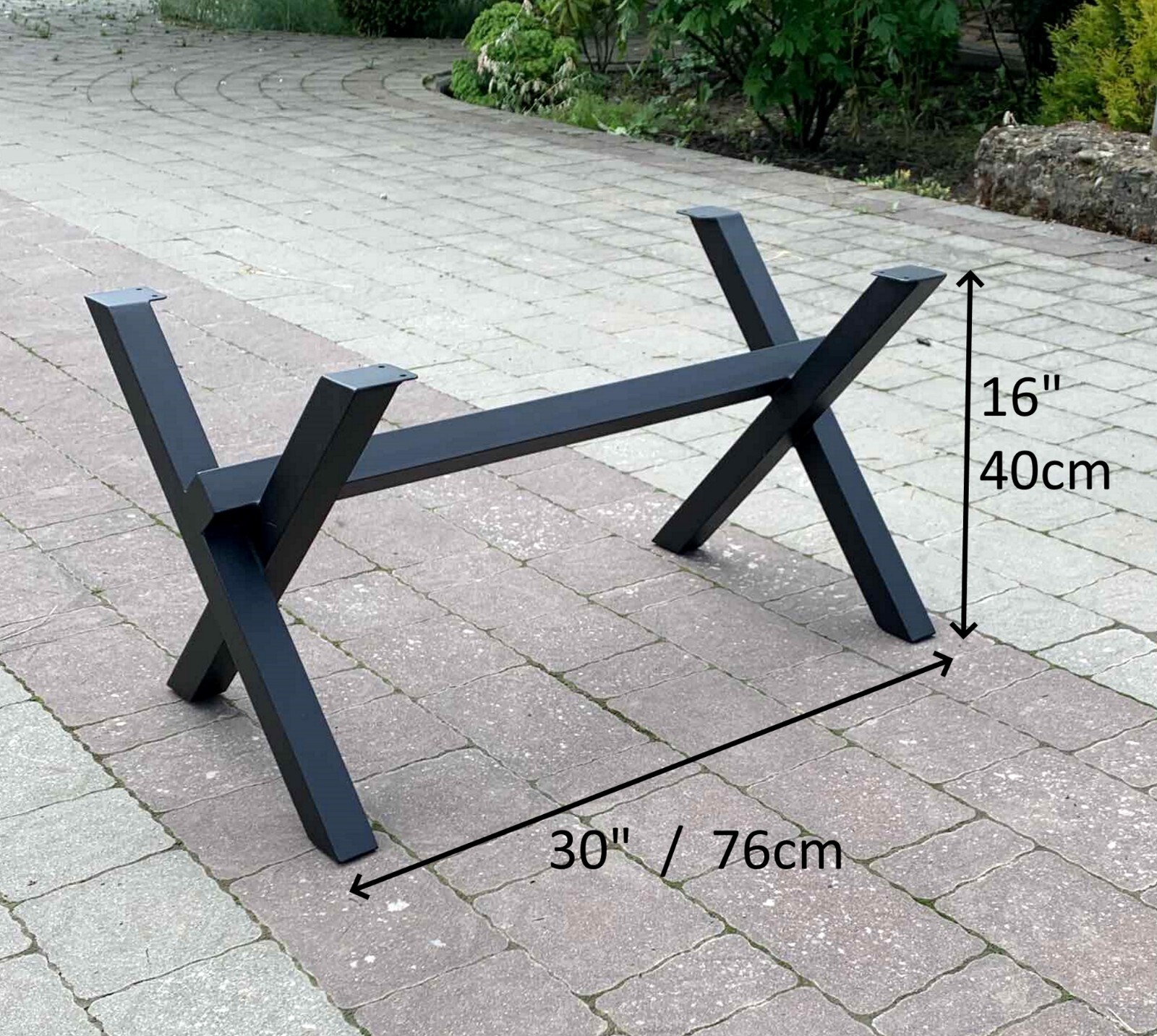 Metal Coffee Table Base Leg Full Frame Steel Table Frame Powder Coated