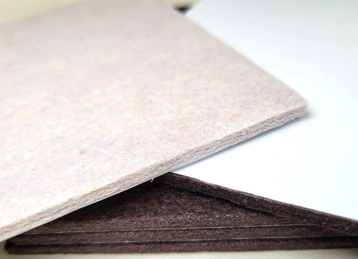 8 Pack Self Adhesive Felt Pad SQUARE Felt 5 x 5 x 3/16″ Hilltop Products AA-0073