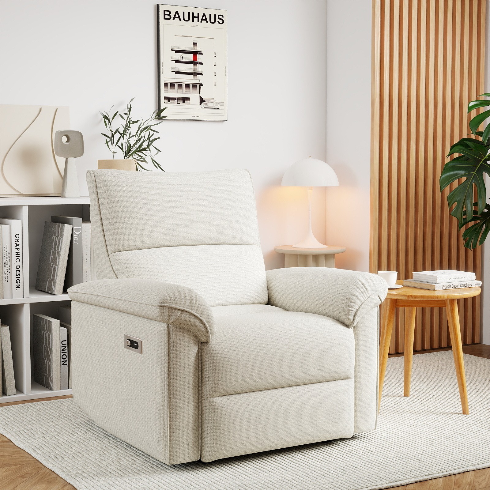 Wall Hugger Power Recliner Chair Electric Reclining Sofa Small Space USB Port RV