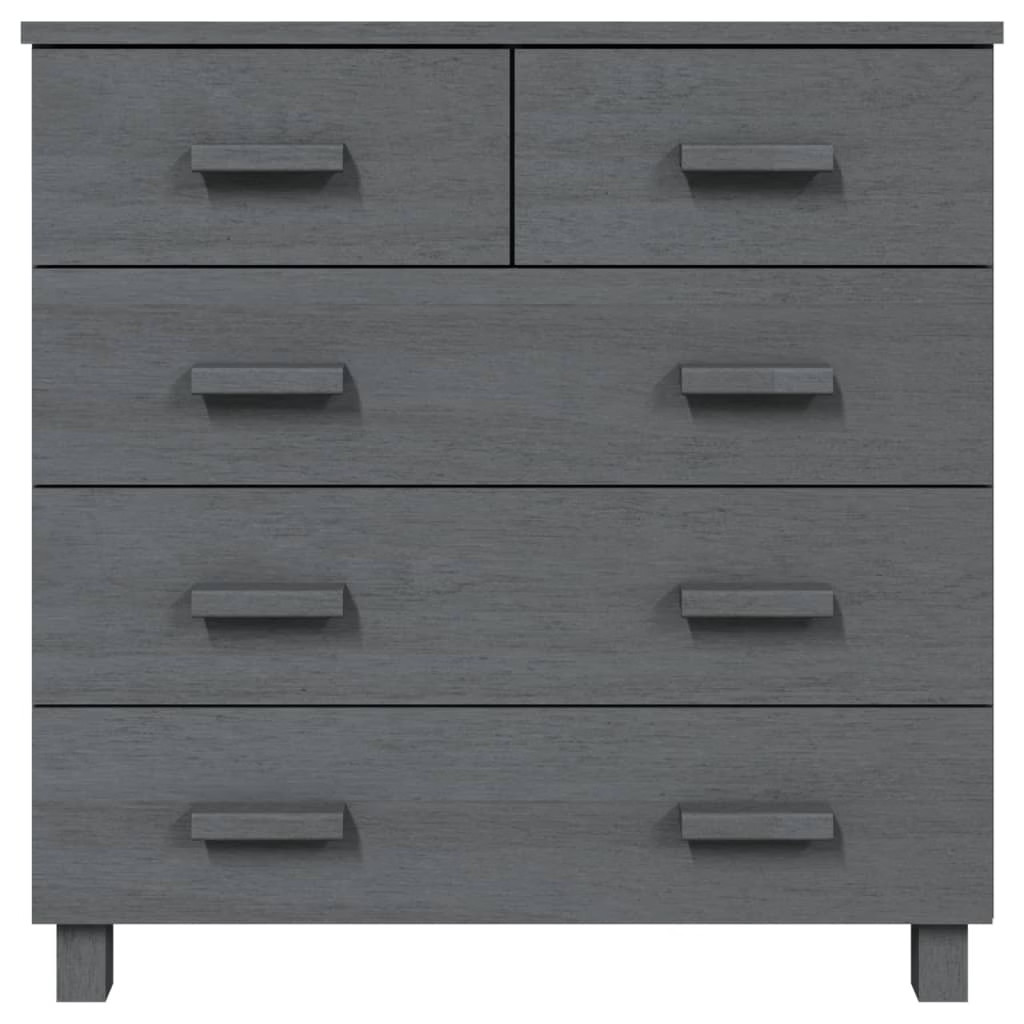 Sideboard HAMAR Dark Gray 31.1″x15.7″x31.5″ Solid Wood Pine