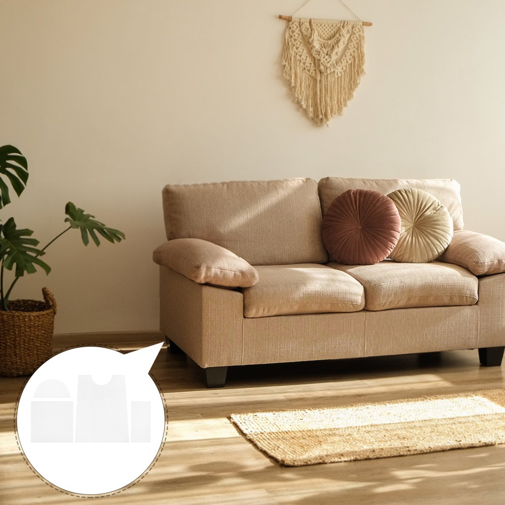 4 Pcs Acrylic Sofa Block Clear Furniture Wall Spacer