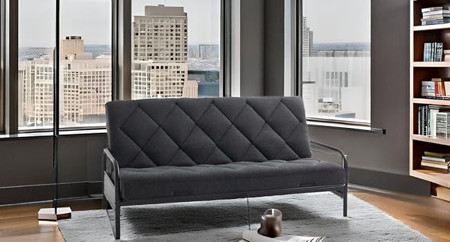 6″ Full Size Pillow Futon Mattress Replacement(Frame Not Included), Gel Memory