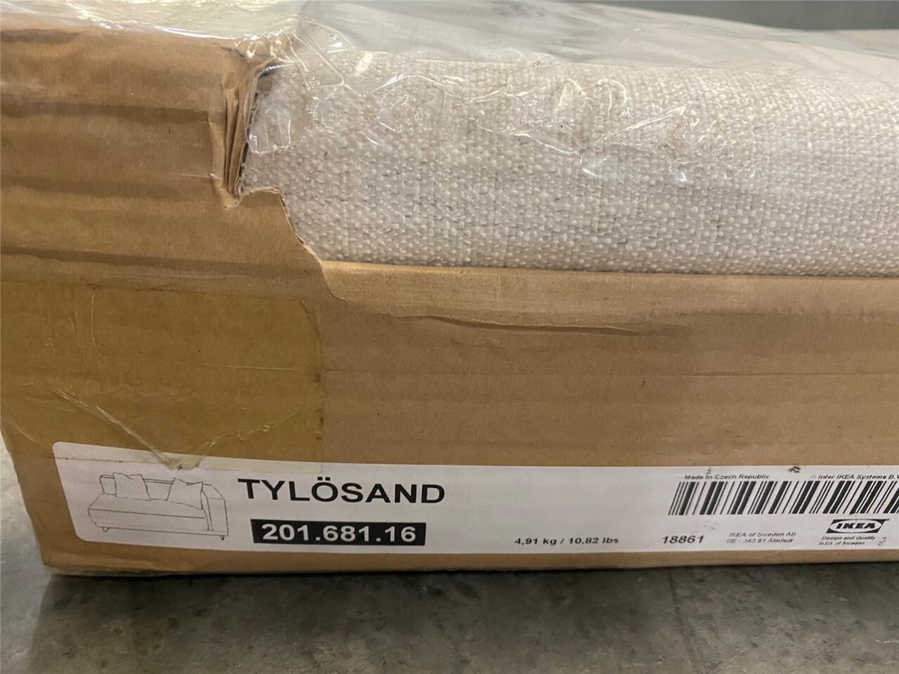 IKEA TYLOSAND Loveseat Cover Slipcover Everod Natural Opened Package G2U